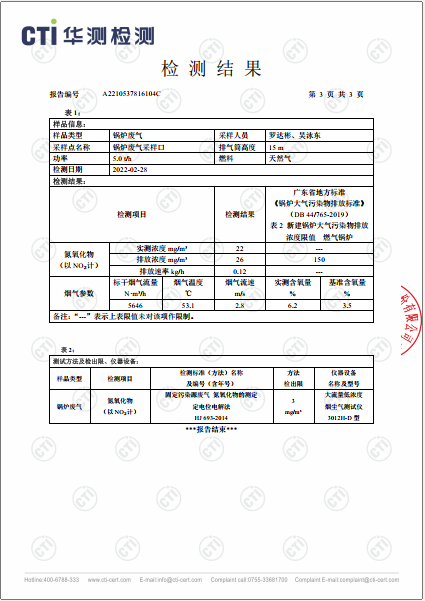 ng电子游戏废气检测汇报-2022-3
