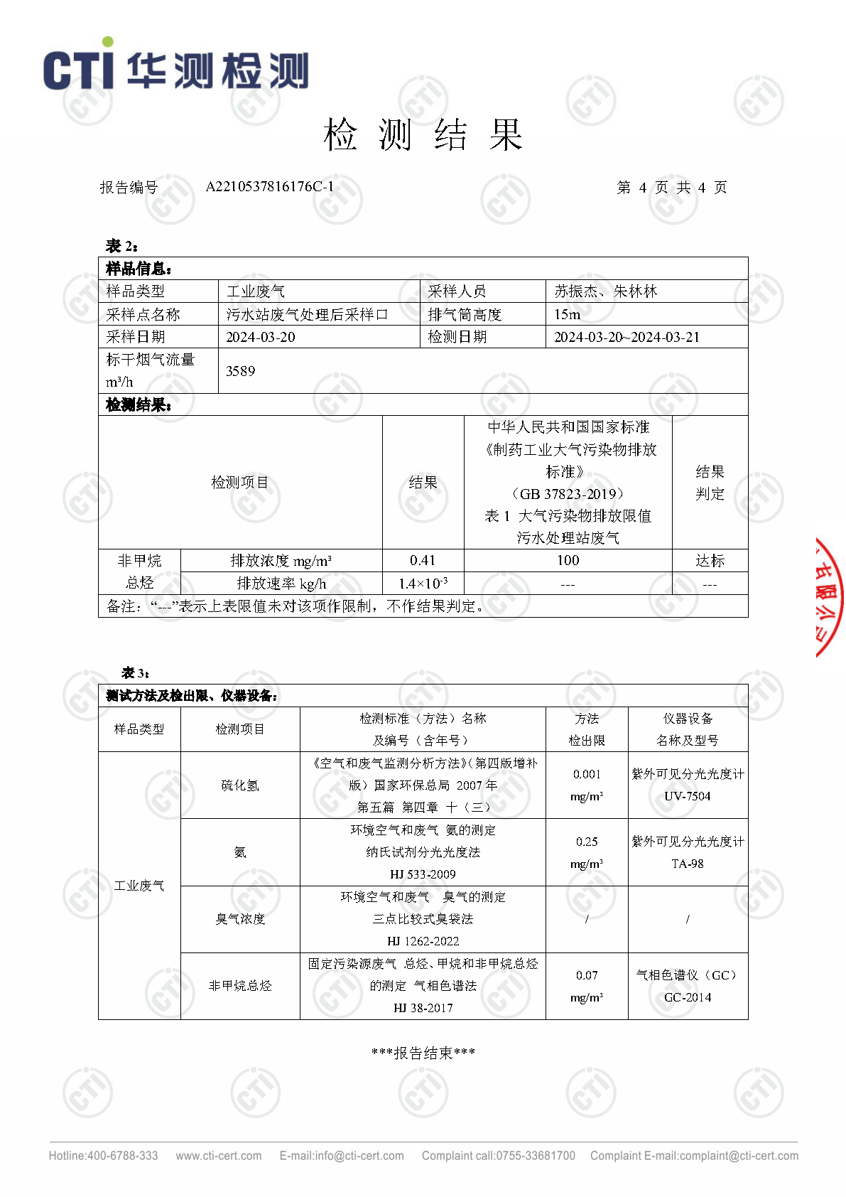 2024年ng电子游戏废气废水检测汇报_Page16